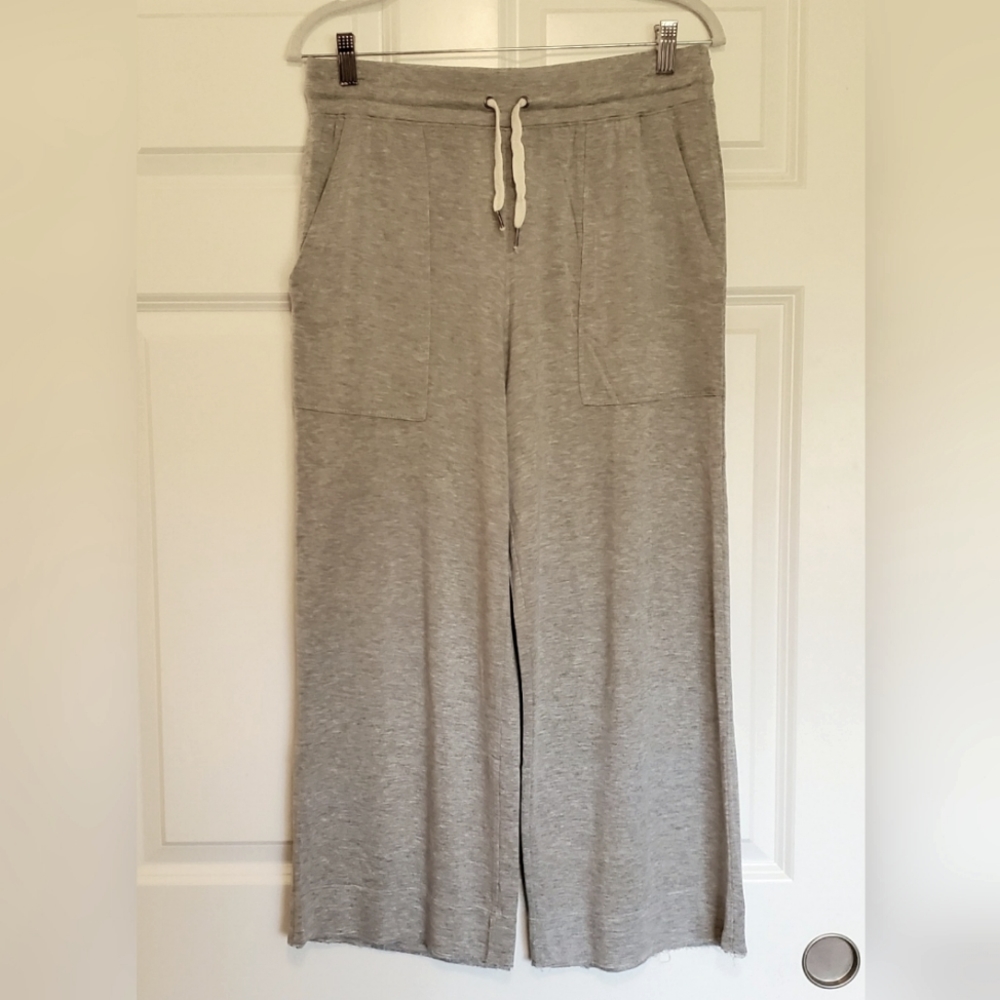 Splendid gray wide-leg cropped pant US women's size medium